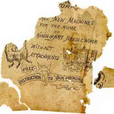 Fragment of Advertisement, 1890