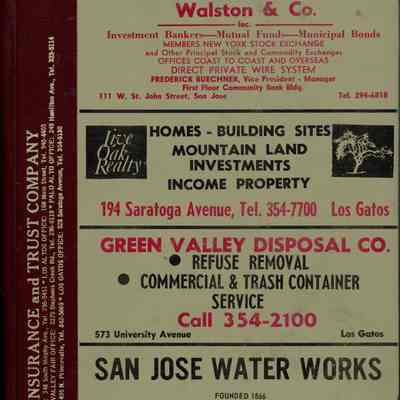 Polk's Los Gatos City Directory, 1967
