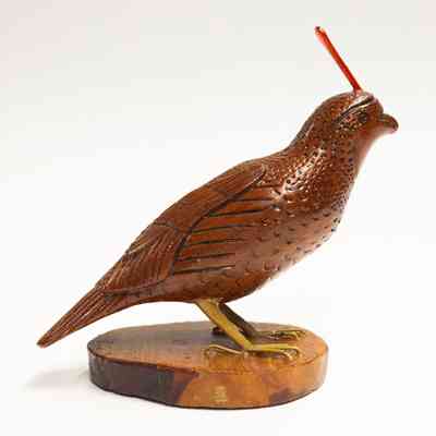 Gambel's Quail Wood Carving