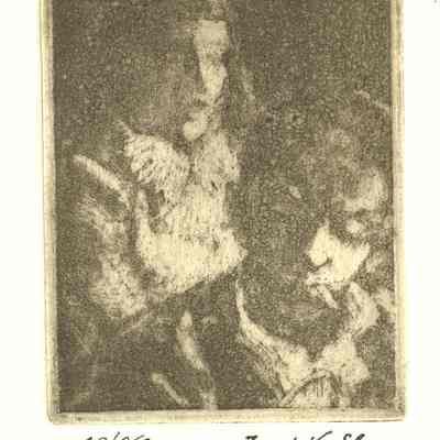 Young Man with Cigarette and Girl