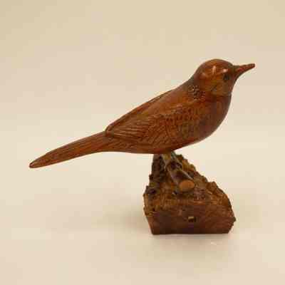 Spotted Dove Wood Carving