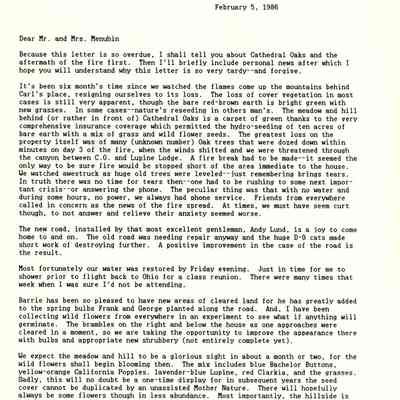 Carol Coate to Yehudi and Diana Menuhin