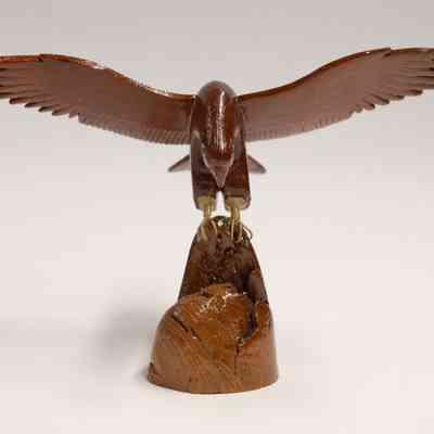 Golden Eagle Wood Carving