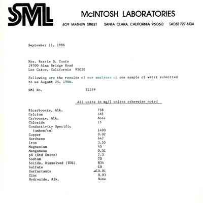 McIntosh Laboratories to Carol Coate