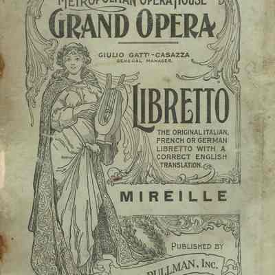 Metropolitan Opera House Program, "Mireille"