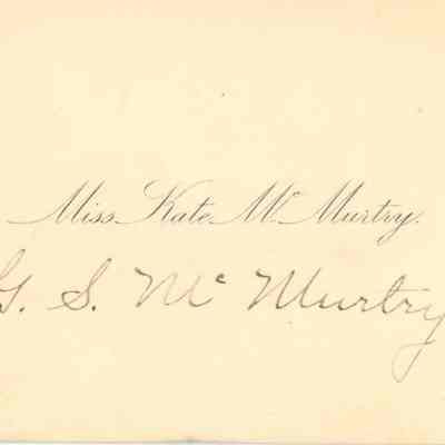 Kate McMurtry Calling Card