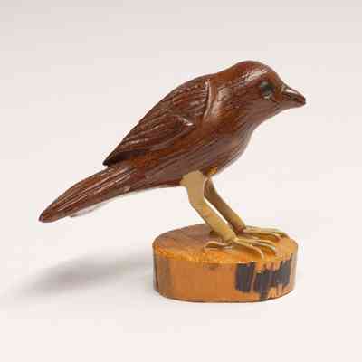 Cinnamon Canary Wood Carving
