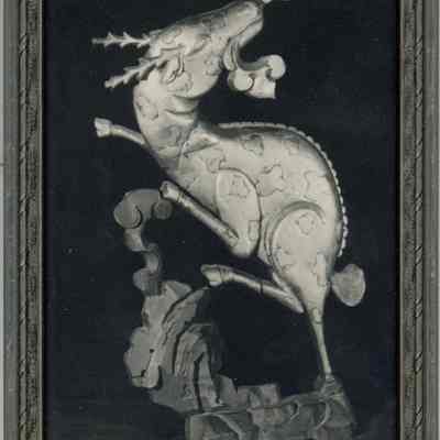 Photograph of Deer Which Flees Through The Clouds