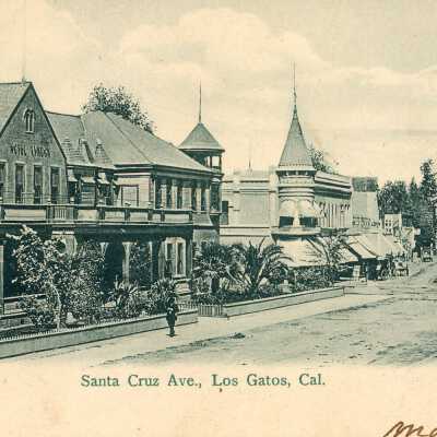 Santa Cruz Ave. Postcard