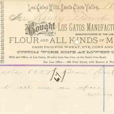 Los Gatos Manufacturing Co. Bill