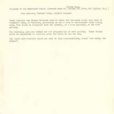 Montalvo Arts Center Executive Board Proposal
