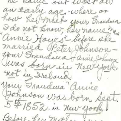 May Magnusen to Marjorie Connell