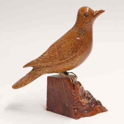 Rock Dove Wood Carving