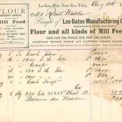 Los Gatos Manufacturing Co. Bill