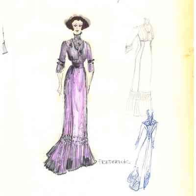 Costume Sketches and Notes for "The Happy Hunter"