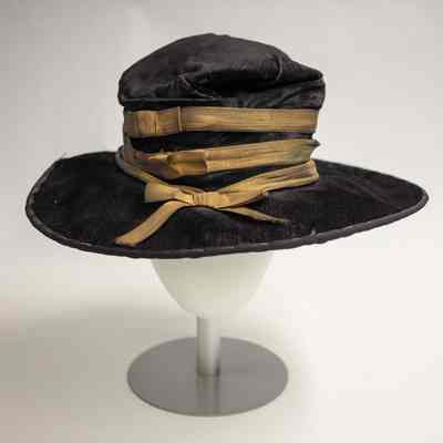 Hat with Gold Ribbons