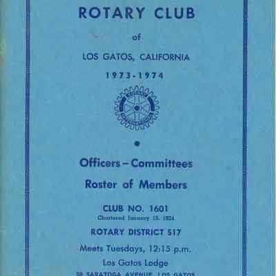 Rotary Club of Los Gatos Roster Booklet