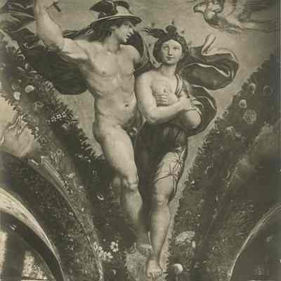 Photograph of Painting, "Mercury Brings Psyche up to Olympus"