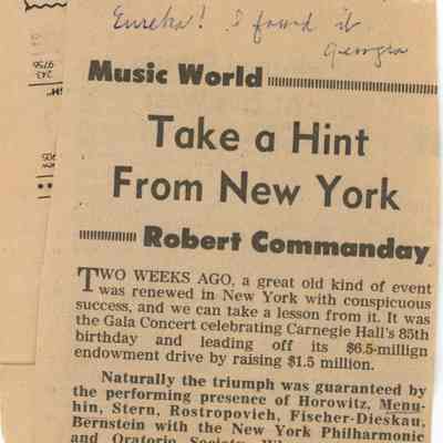 Newspaper Clipping