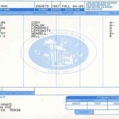 LGHS Report Card