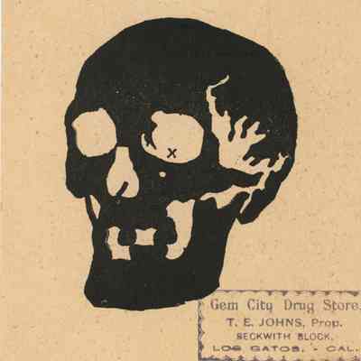 Yorick's Skull Advertising Cards