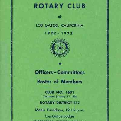 Rotary Club of Los Gatos Roster Booklet