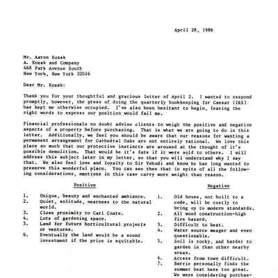 Carol and Barrie Coate to Aaron Kozak
