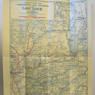Lake Tahoe Road Map
