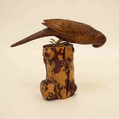 Parrot Wood Carving
