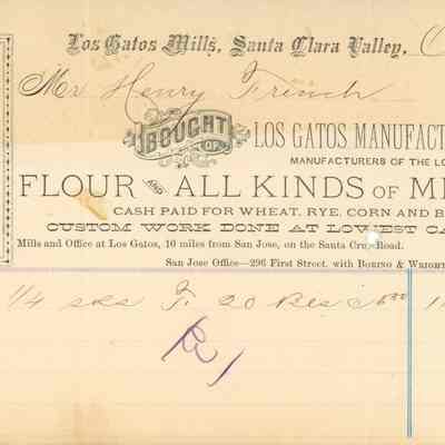 Los Gatos Manufacturing Co. Bill