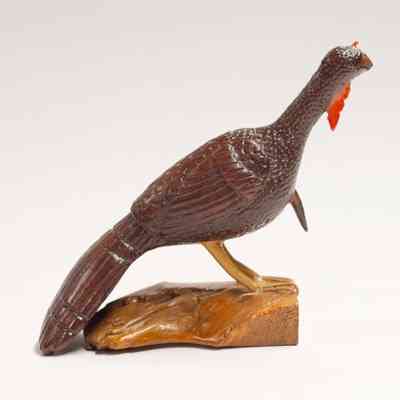 Bronze Turkey Wood Carving