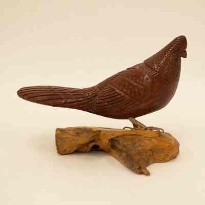 Ruffed Grouse Wood Carving