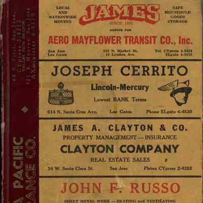 Polk's Los Gatos City Directory, 1958