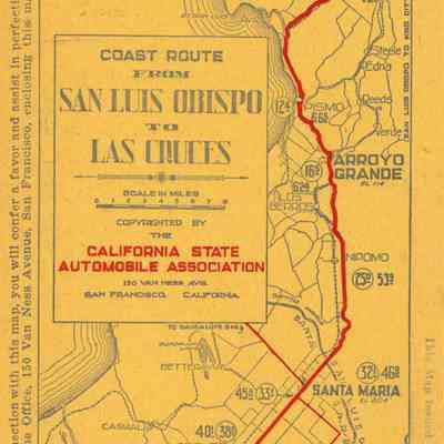 San Luis Obispo to Las Cruces Road Map