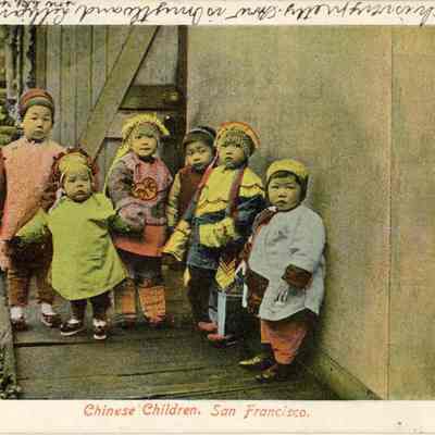 Chinese Children Postcard