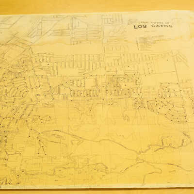 Gaines Map of Los Gatos