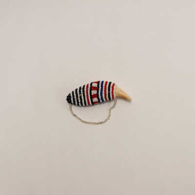 Beaded Animal Tooth