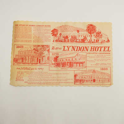 Lyndon Hotel Placemat