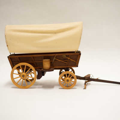 Miniature Covered Wagon Toy