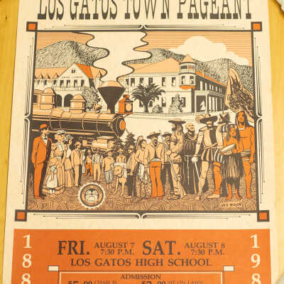Los Gatos Town Pageant Poster, 1987