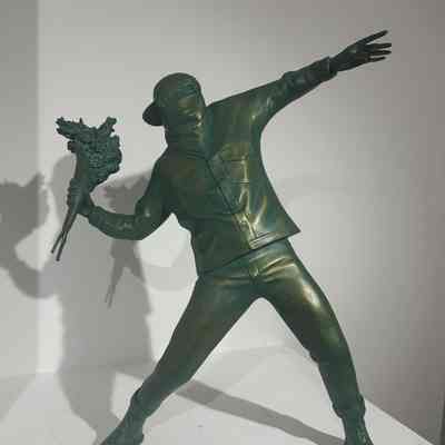 Flower Bomber Bronze Statue - Banksy X Medicom Toy