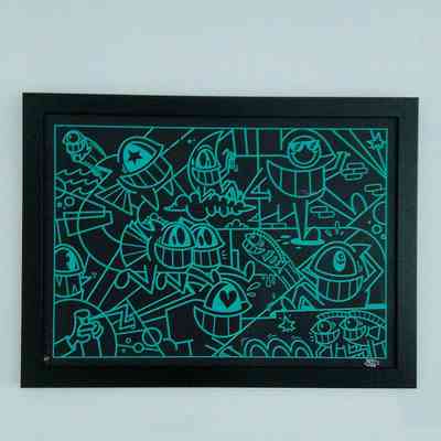 HAPPY HOLIDAYS (BLACK/GREEN)BY EL PEZ