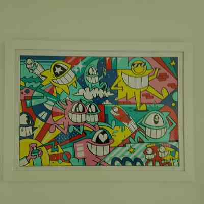 3/10 Happy Holidays Limited Screen Print by El Pez