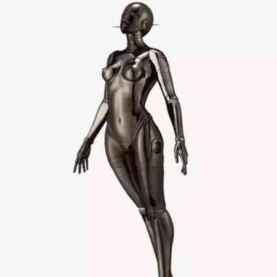 Sexy Robot Floating ROBOT - Black Metallic - HAJIME SORAYAMA