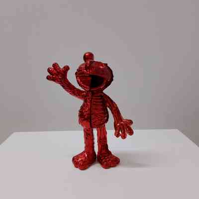 Jason Freeny X Mighty Jaxx 'Sesame Street: Elmo' (red chrome), 2020