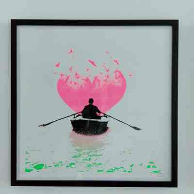 AP 4/5 PINK to GREEN Love Bats BY NICK WALKER