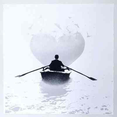 4/50 LOVE BATS, limited Edition Print SILVER Version by NICK WALKER