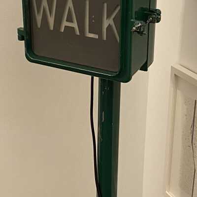 VINTAGE WALK ELECTRIC SIGN STOP