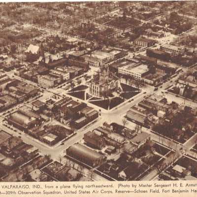 Downtown Valparaiso, As Seen From Airplane