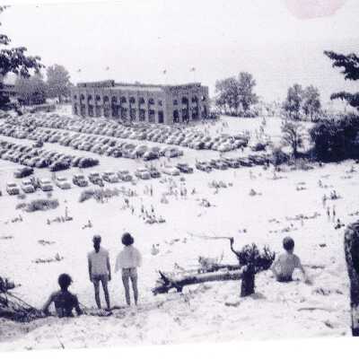 Indiana Dunes Pavilion, From Devil's Slide